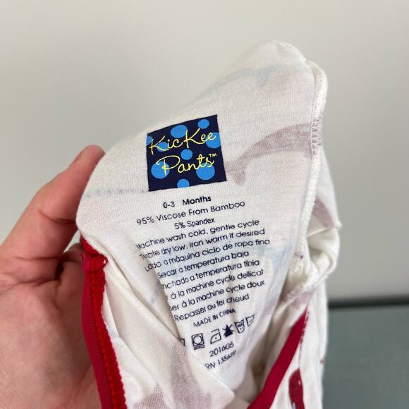 Kickee Pants Print Layette Gown & Double Knot Hat Set 0-3 Months NWT - Picture 5 of 9